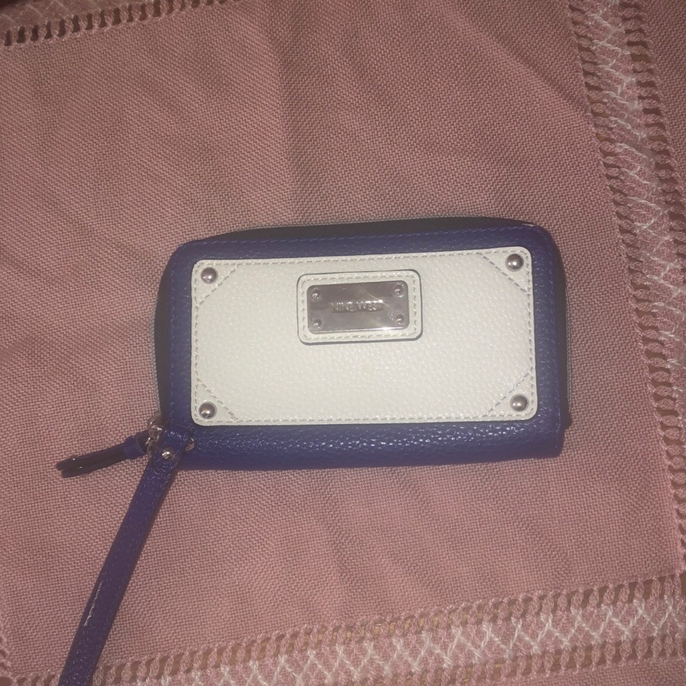 Nine West  Blue and White Wallet
